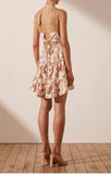 "Carolina Linen Tiered Mini Dress" Shona Joy, 10