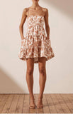 "Carolina Linen Tiered Mini Dress" Shona Joy, 10